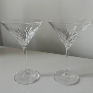 VERA WANG Wedgewood Martini Glasses ( 2) Set  No Box